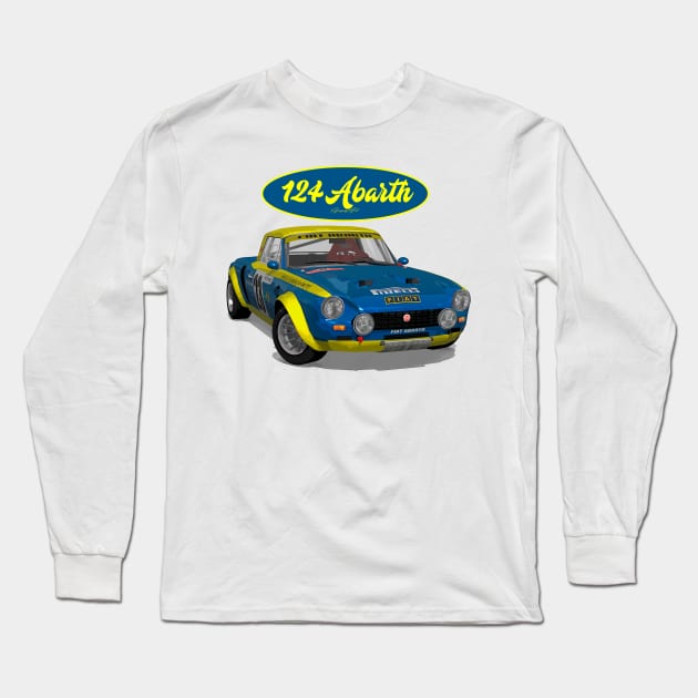 Abarth 124 23 Long Sleeve T-Shirt by PjesusArt